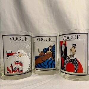 Vintage “VOGUE” bar glasses